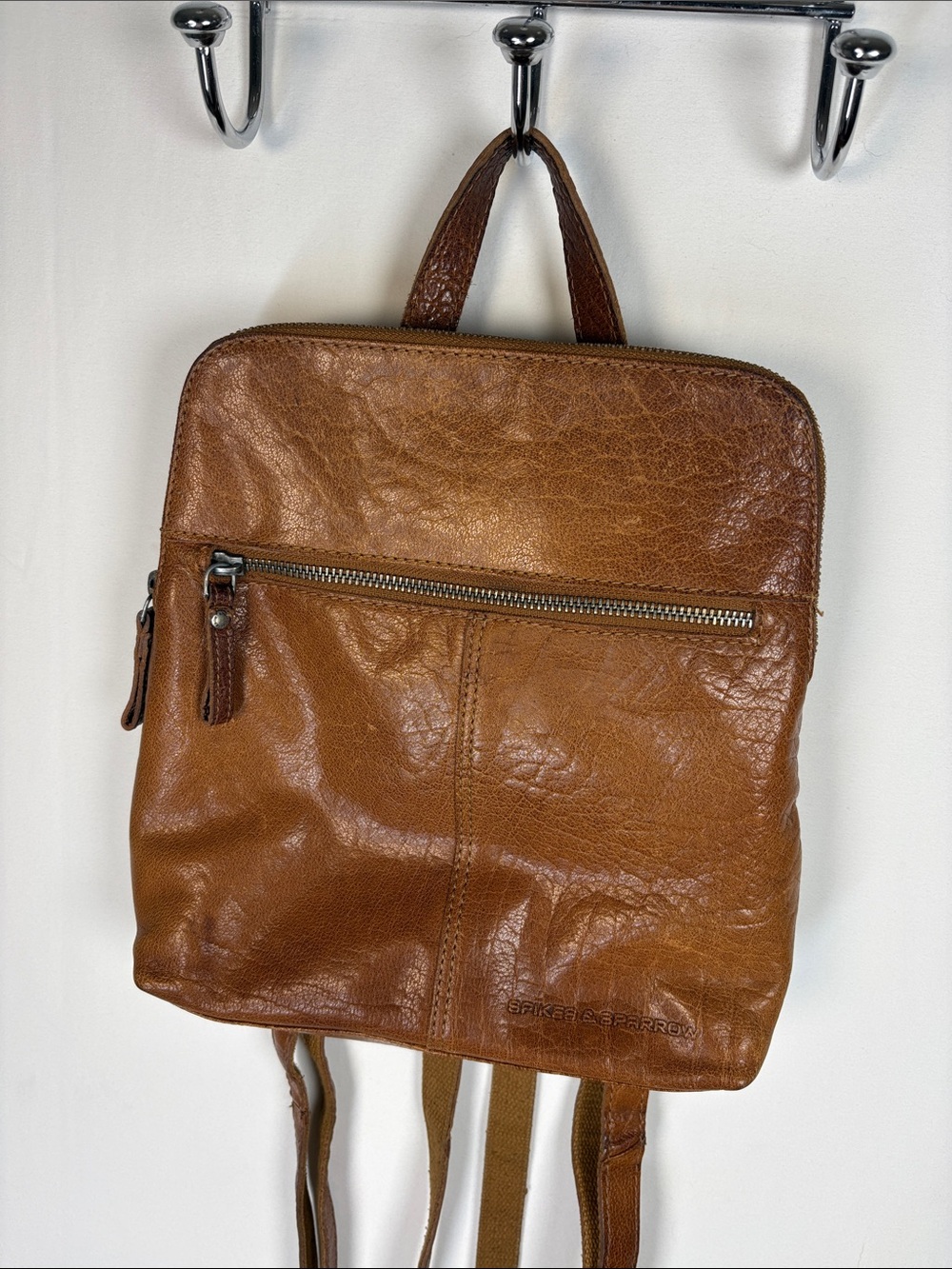 SPIKES & SPARROW Soft Distressed Leather Backpack